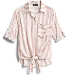 NWT • STITCHFIX VIXBE THOMPKINS TIE FRONT TOP